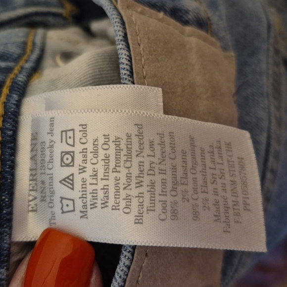 Everlane The Original Cheeky Jeans Organic Cotton Medium Wash Cropped Sz 27 - Picture 8 of 8